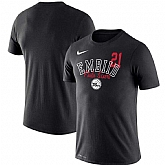 Philadelphia 76ers Joel Embiid Nike Player Performance T-Shirt Black